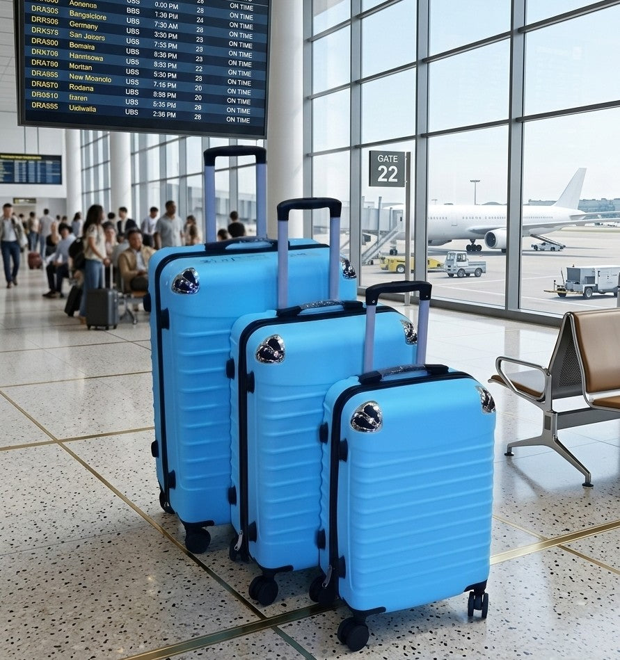 3in1 Fibre Suitcase Set