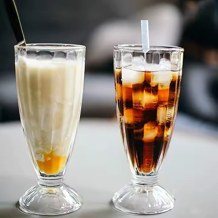 Clear heavy-base highball glass with 380ml capacity for water, juice, beer, wine, and smoothies