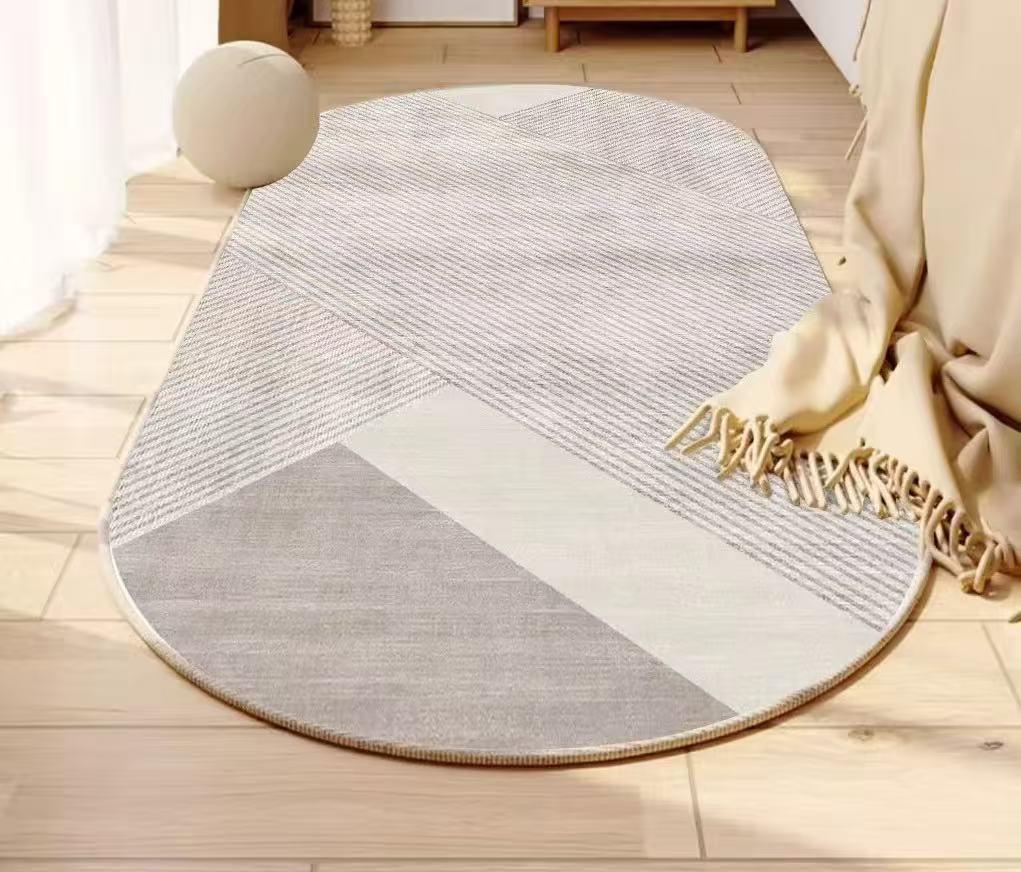 Oval Bedside Mat – 60 × 180 cm