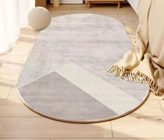 Oval Bedside Mat – 60 × 180 cm
