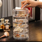 5 layers Acrylic rotating Jewellery holder