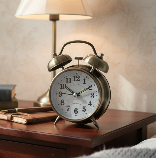 Twin Bell Retro Vintage Alarm Clock