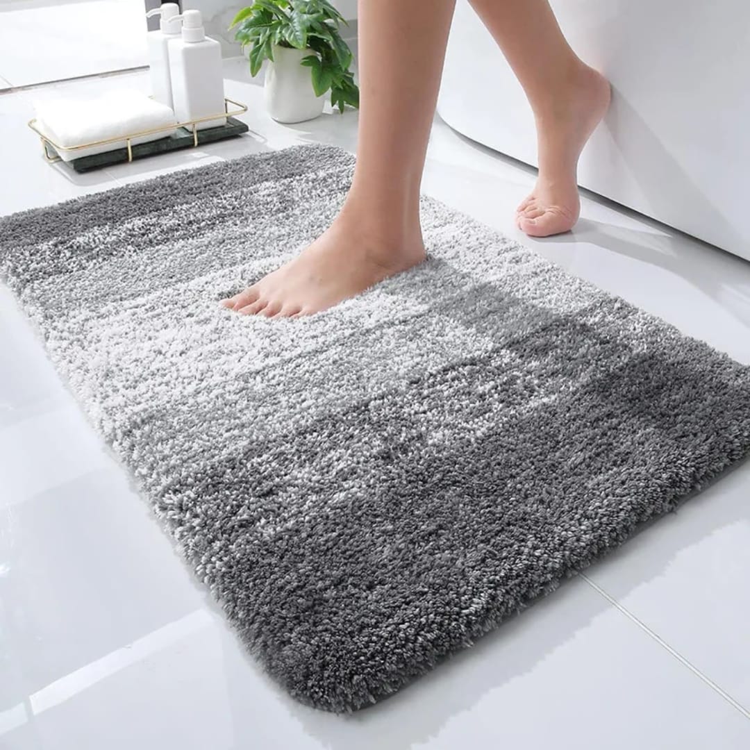 Anti Slip Shaggy Bath Carpet Microfiber Floor Mat 50×80cm