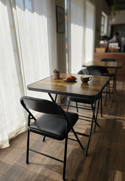 Foldable 2-Seater Chair Set