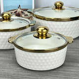 3Pcs Ceramic Casserole Serving Dishes