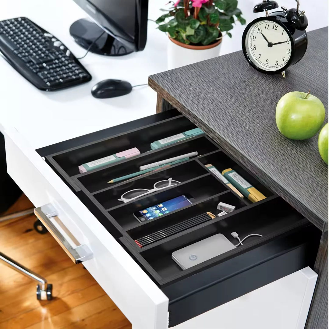 Multifunctional Bamboo Drawer Organizer