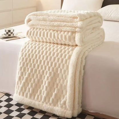 Off-White Cozy Throw Blanket