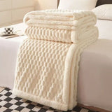 Off-White Cozy Throw Blanket