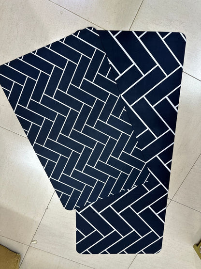 2-Piece Rubber Kitchen Mats Set