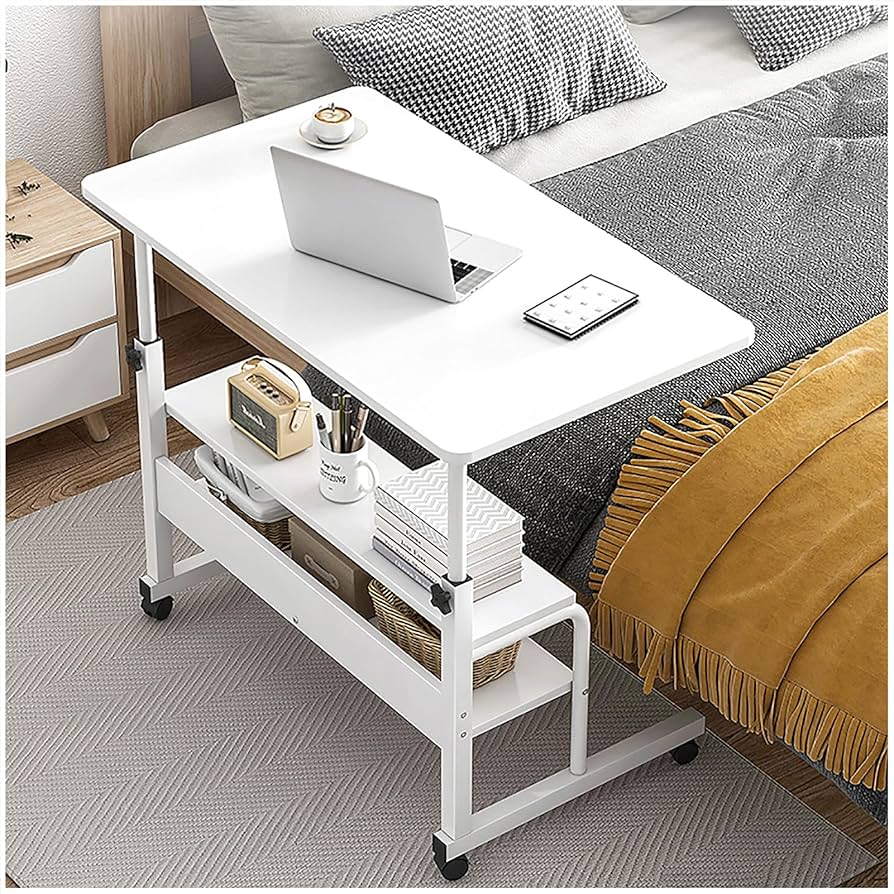 Adjustable Laptop Table With Wheels