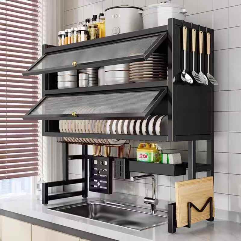 Double Over The Sink Rack with Acrylic Cover