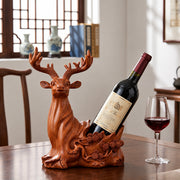 Deer Head Decorative Sculpture Wine Rack