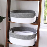 2Pcs Woven Basket Storage Set
