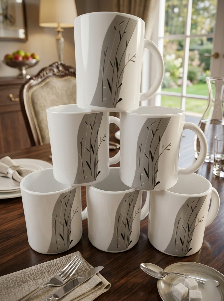 Set Of 6 Ceramic Cups