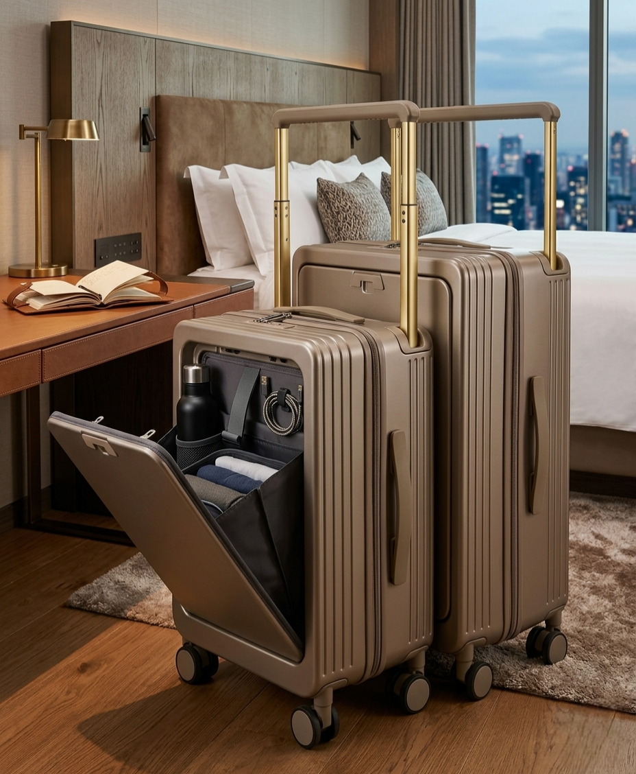 2-Piece suitcase set with 20 inch and 24 inch sizes for travel