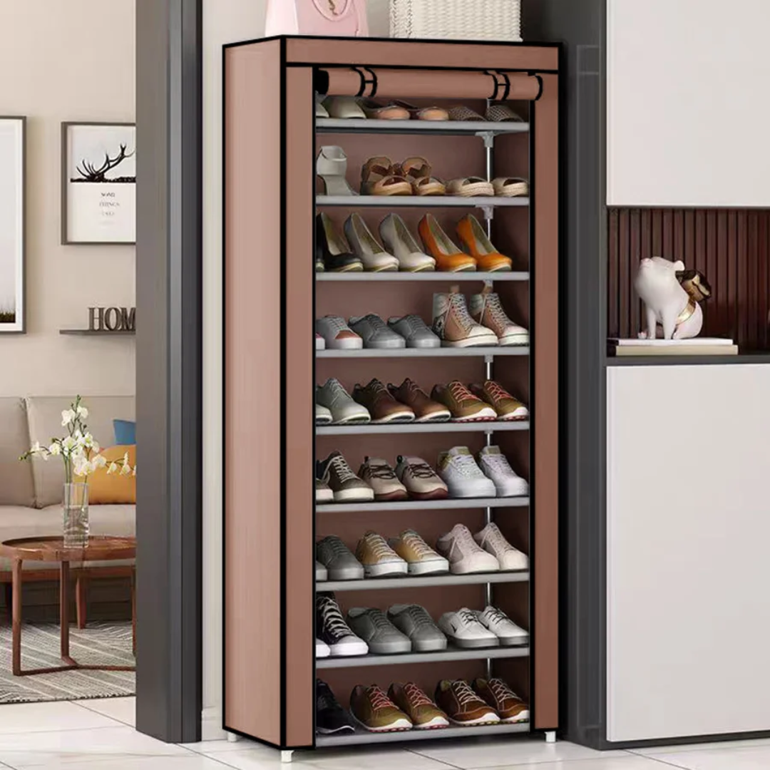 6-Tier Shoe Rack With Canvas Cover