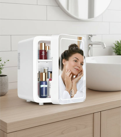 4L Portable Beauty Car Fridge With Mirror