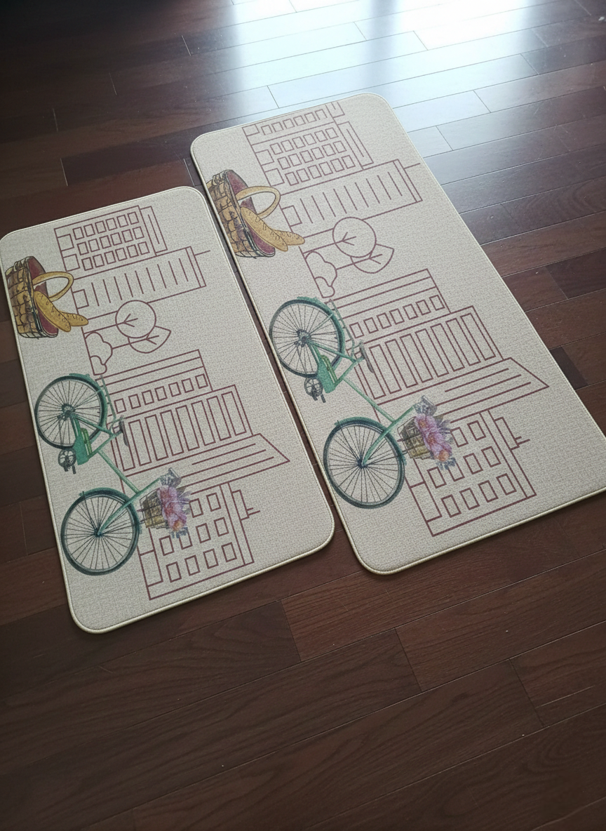 2-Piece Non-slip Kitchen Mats Set