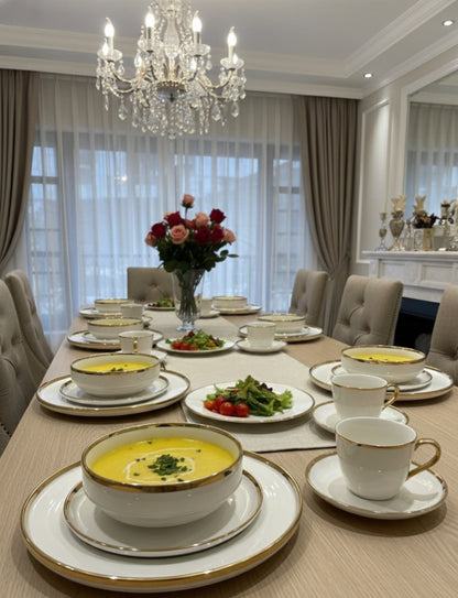 24Pcs Stackable Dinner Set