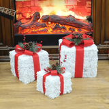 3-Piece Christmas Light Gift Boxes