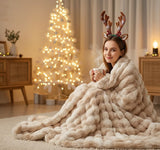 Winter Christmas Bubble Blanket