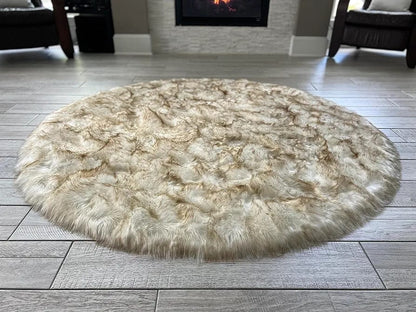 Fluffy Shaggy Bedside Carpet 100CM