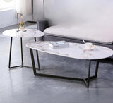 White Ceramic Top Coffee Table