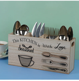 Wooden Cutlery Holder