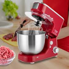 Stand Mixer with 6+ Pulse Speed, Stainless Steel Bowl and Tilt-Head Design