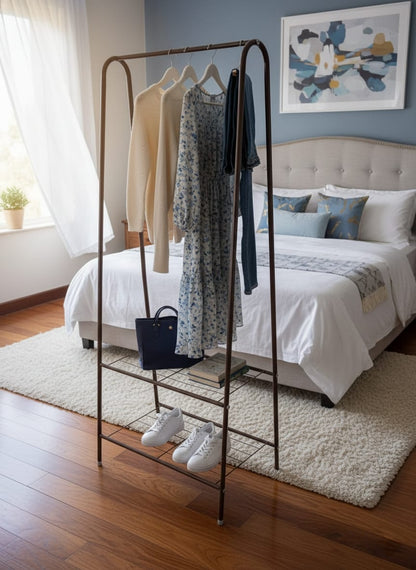 Steel 2 Tier Clothes Rack
