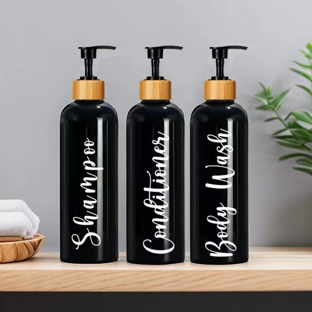 Three in one ceramic dispenser for shampoo, conditioner, and body wash suitable for bathroom or kitchen use