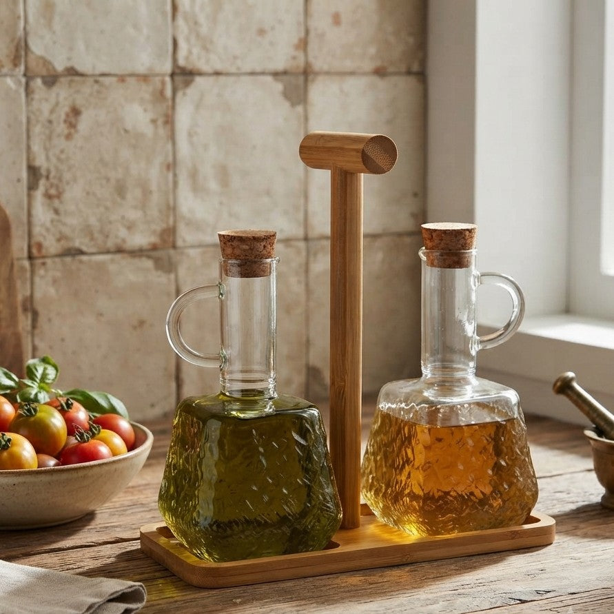 300ml Double High Borosilicate Glass Oil Bottle
