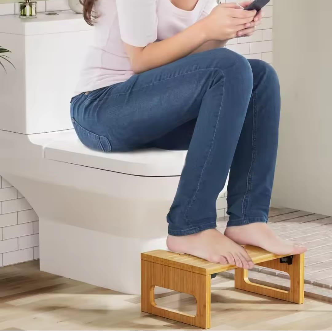 Bamboo Toilet Foot Stool