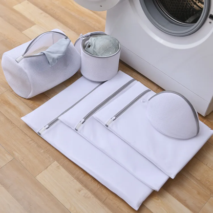 6pcs Zipper Mesh Laundry Bags