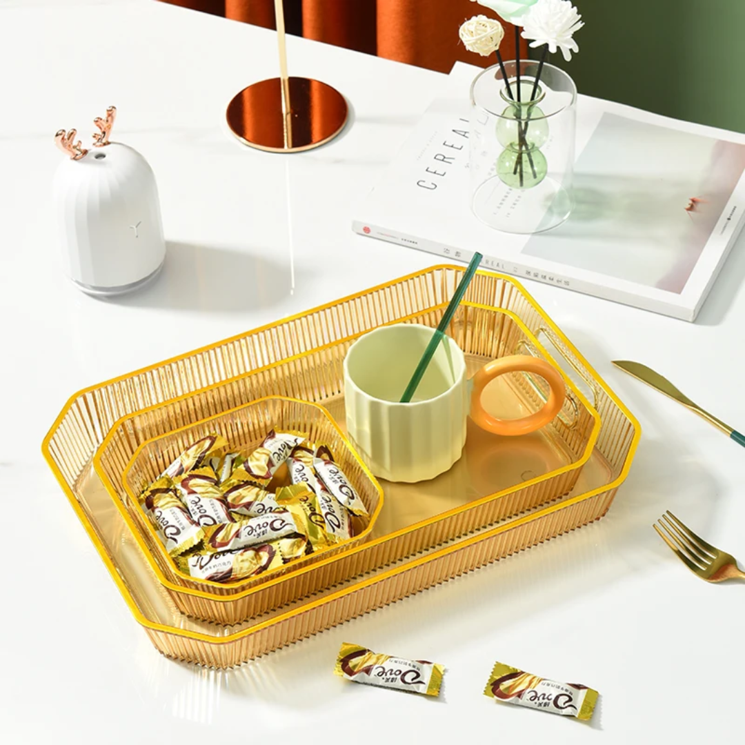 3Pcs Multipurpose Storage Tray Set