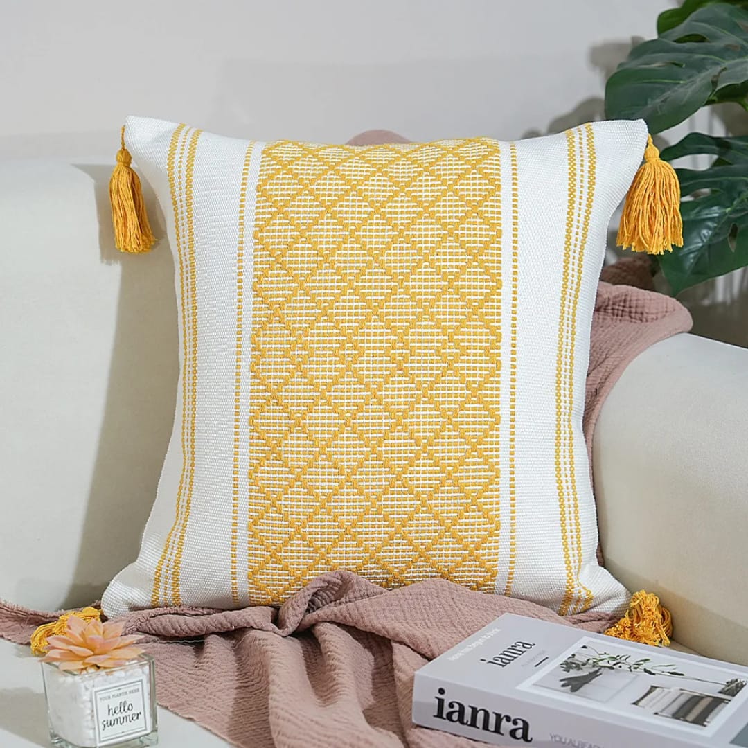 Nordic Woven Throw Pillow Cases