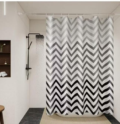 Shower Curtain with Hooks 180 × 200 cm