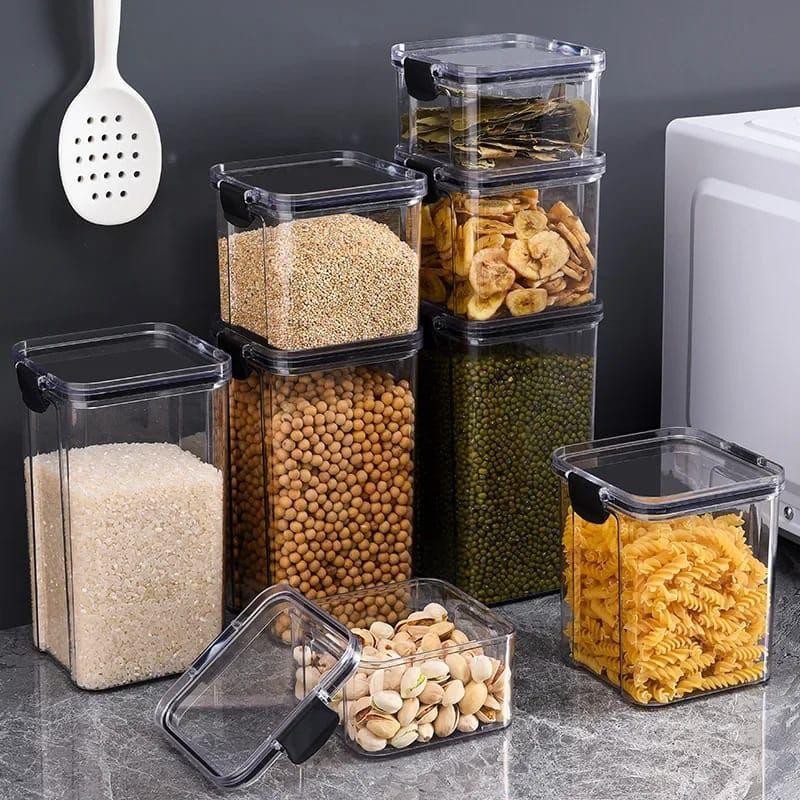 8Pcs Airtight Acrylic Pantry Storage Containers
