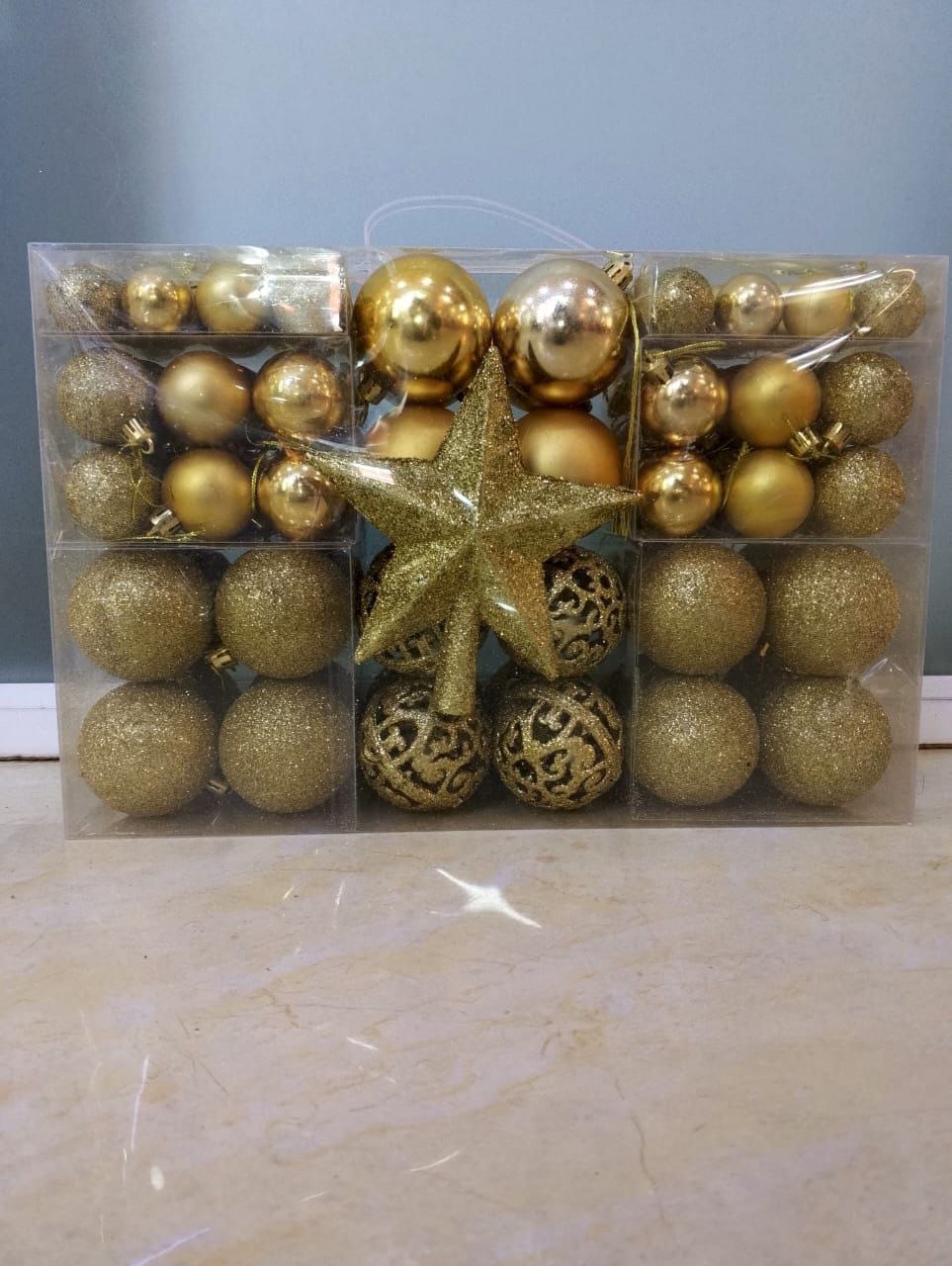 101 Piece Shatterproof Christmas Ball Ornaments Set with a Star