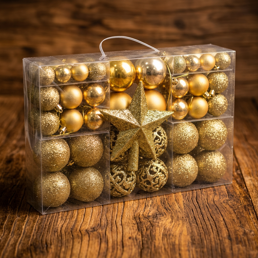 101 Piece Shatterproof Christmas Ball Ornaments Set with a Star