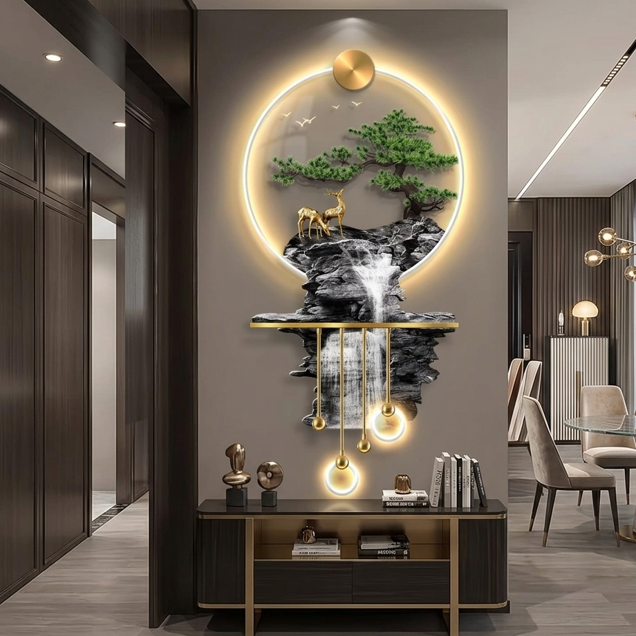 3D Waterfall Wall Art