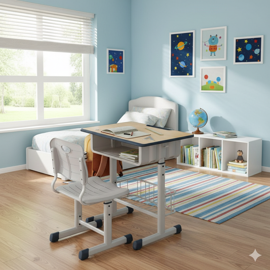 sturdy all-gender study table for home office and school use