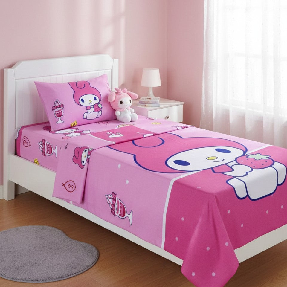 Cartoon Themed Kids Bedsheet Set