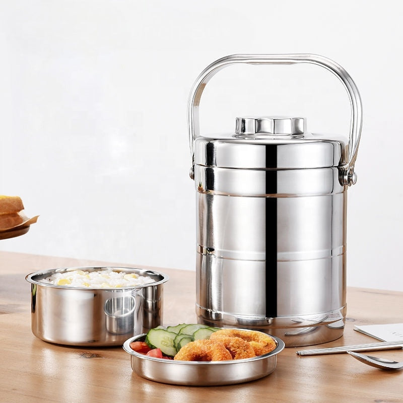 Stainless Steel 3-in-1 Food Flask Lunchbox