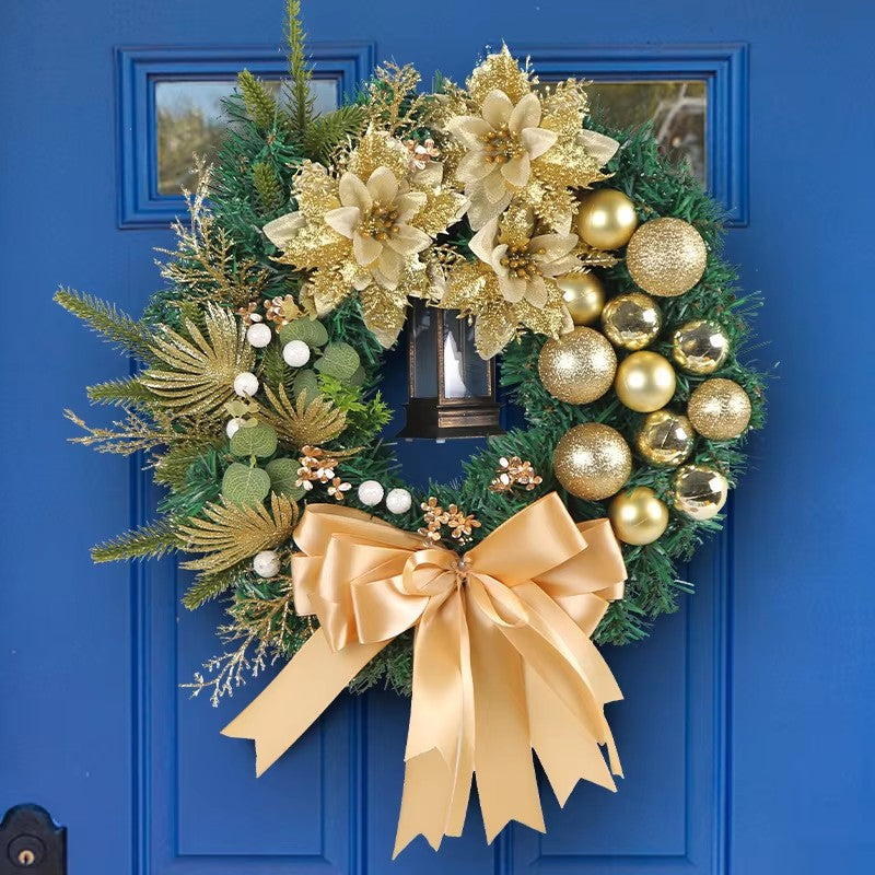 35cm Christmas Wreath With Lamp