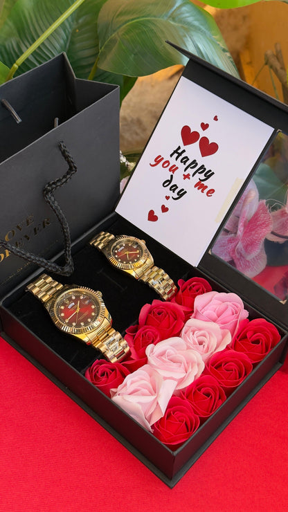 Couple Matching Watches Gift Set