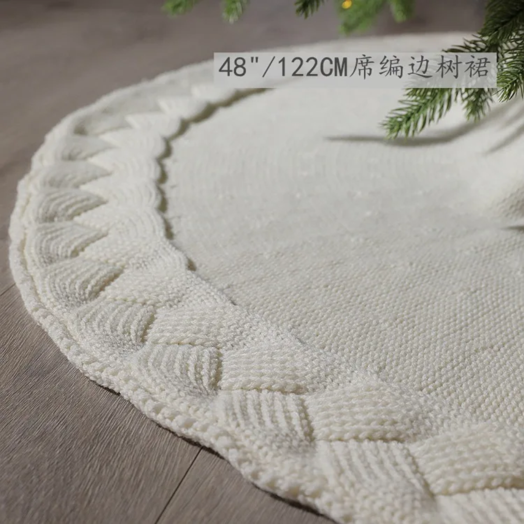 Christmas Knitted Tree Skirt (122cm)
