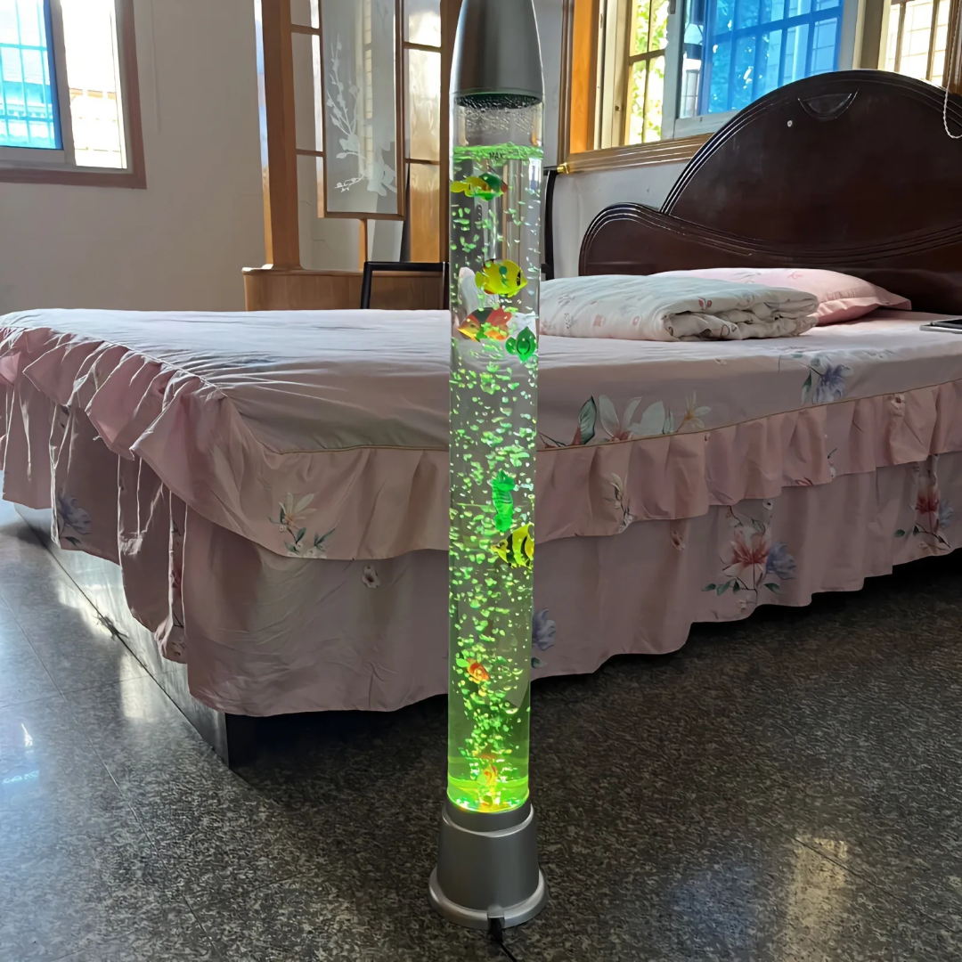 Decor Water Bubble Fish Tube Floor Lamp