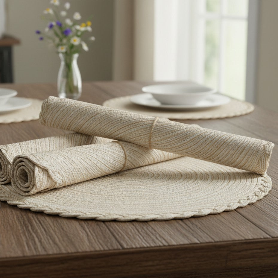 6Pcs Nordic Woven Table Mats Set