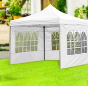 Pop-up gazebo tent for outdoor events, available in multiple sizes and styles